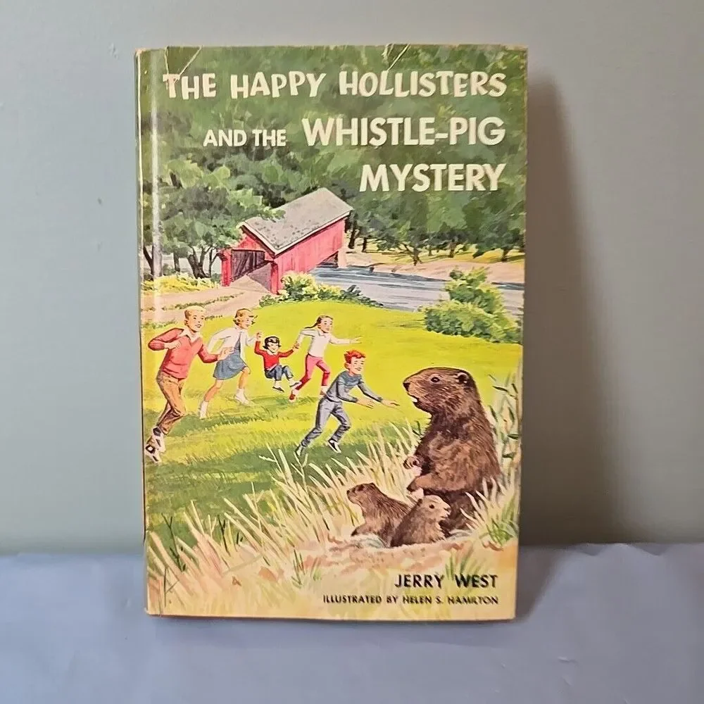 VINTAGE The Happy Hollisters and the The Whistle-Pig Mystery Book‎ Jerry West